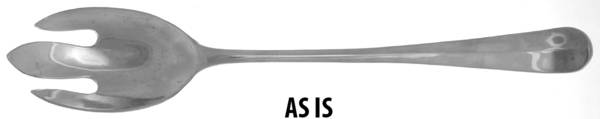 Silverplate Flatware Large Solid Dressing Fork