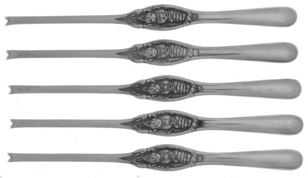 Silverplate Flatware (Set of 5) Lobster Picks