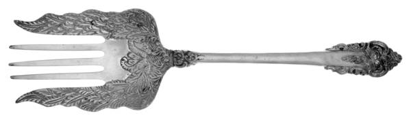 Silverplate Flatware Oversize Solid Salad Servng Fork