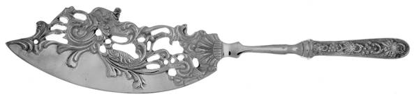 Silverplate Flatware Large Hollow Handle Fish Serving Knife