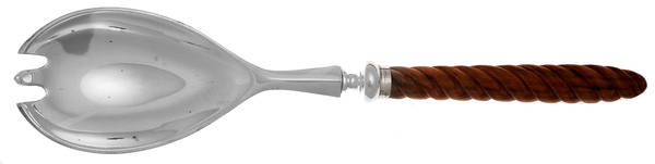 Silverplate Flatware Oversized Solid Hollow Handle Salad Serving Fork