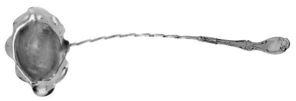 Silverplate Flatware Punch Ladle with Double Lipped Bowl