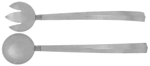 Silverplate Flatware Solid Oversized Serving Salad Set