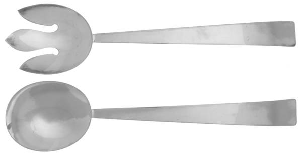 Silverplate Flatware Solid Oversized Serving Salad Set