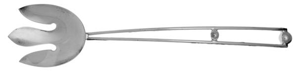 Silverplate Flatware Solid Salad Serving Fork