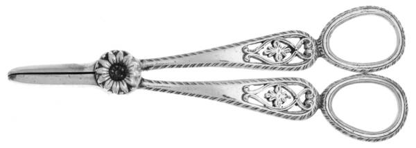 Silverplate Flatware Solid Grape Shears