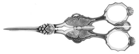 Silverplate Flatware Solid Grape Shears
