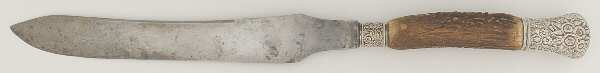 Silverplate Flatware Large Stainless Blade Roast Carving Knife