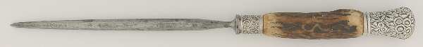Silverplate Flatware Large Roast Steel Rod Knife Sharpener