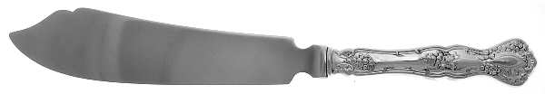 Silverplate Flatware Fish Serving Knife w/Unengraved Stainless Blade