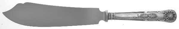 Silverplate Flatware Cake Knife with Stainless Blade