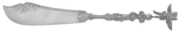 Silverplate Flatware Solid Ice Cream Slicer