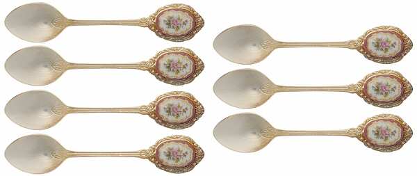 Silverplate Flatware Tea/Five O'Clock Spoon - Set of 7 with Case