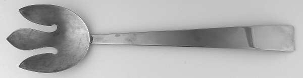 Silverplate Flatware Solid Salad Serving Fork