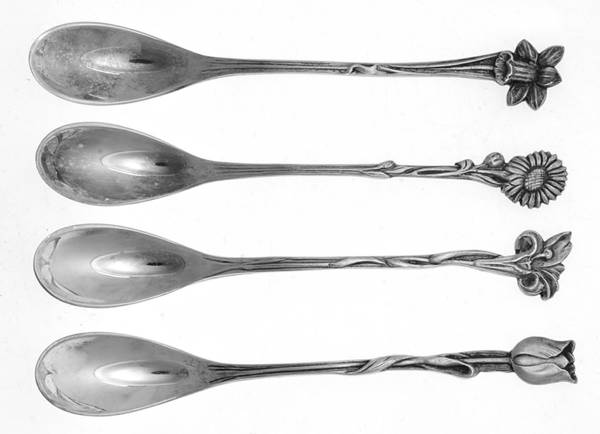 Silverplate Flatware Demitasse Spoon - Set of 4
