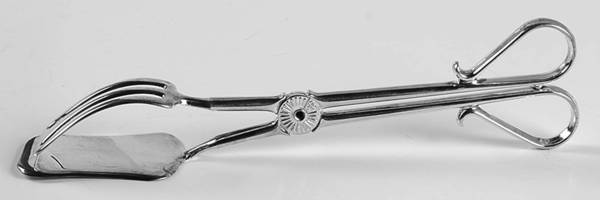 Silverplate Flatware Oversize Solid Salad Tongs