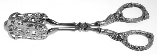 Silverplate Flatware Small Solid Sandwich Tongs
