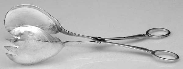 Silverplate Flatware 1-Piece Salad Tongs