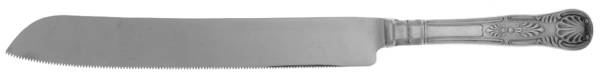 Silverplate Flatware Wedding Cake Knife with Stainless Blade