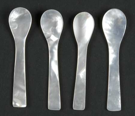 Stainless Flatware Individual Salt Spoon - Set of 4