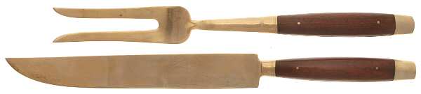 Imperial Rose (Brassware) Large 2-Piece Roast Carving Set w/Stainless Blade