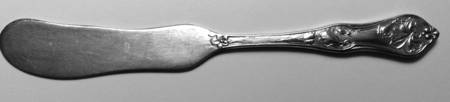 Violets (Silverplate) Flat Handle Butter Spreader