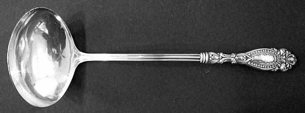 UNF692 (Sterling) Hollow Handle Gravy Ladle, Plate Bowl