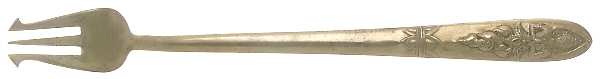 Siam-Brass-Full Figure Buddha Long Handle Pickle/Olive Fork