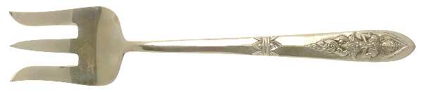 Siam-Brass-Full Figure Buddha Large Solid Cold Meat Serving Fork