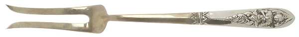 Siam-Brass-Full Figure Buddha Large Stainless-Prong Roast Carving Fork