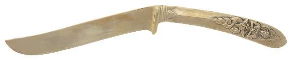 Siam-Brass-Full Figure Buddha Individual Solid Handle Steak Knife