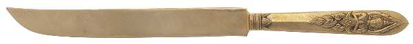 Siam-Brass-Full Figure Buddha Small Steak Carving Knife with Stainless Blade