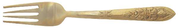 Siam-Brass-Full Figure Buddha Dessert Fork