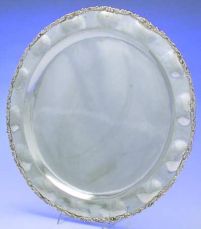 UNH11 (Sterling, Hollowware) Round Sterling Tray
