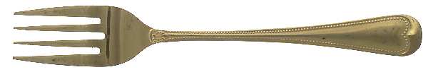 UNF830 (Gold Electroplate) Individual Salad Fork