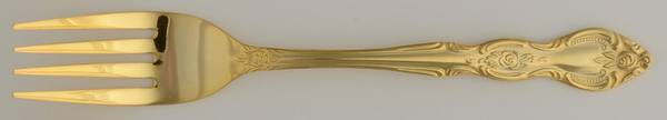 Serena (Gold Electroplate) Individual Salad Fork