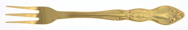 Serena (Gold Electroplate) Cocktail/Seafood Fork