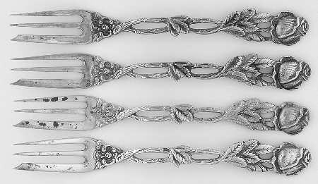 800-46 (Sterling) Individual Pie Fork - Set of 4