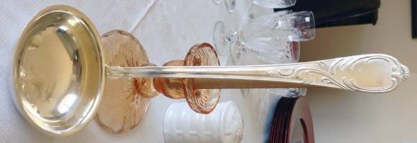 UNF855 (Silverplate) Solid Soup Ladle
