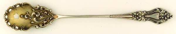 UNF870 (Sterling) Pierced Bowl Short Handle Olive Spoon