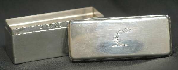 England Sterling Hollowware Snuff Box with Lid