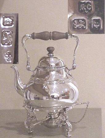 England Sterling Hollowware Kettle, Stand & Burner