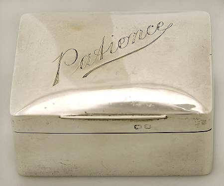 England Sterling Hollowware Box with Hinged Lid