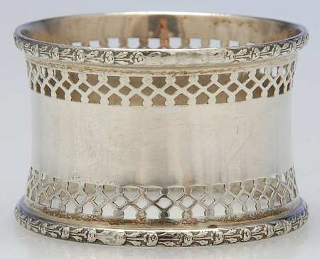 England Sterling Hollowware Napkin Ring