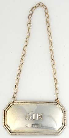 England Sterling Hollowware Decanter Label