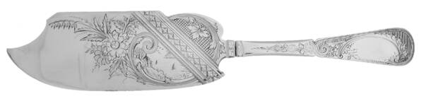 England Sterling Flatware Solid Bright Cut Ice Cream Slicer