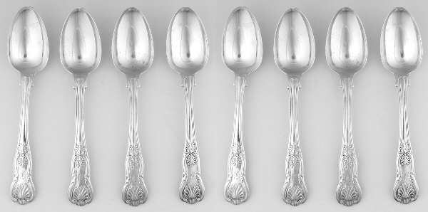 England Sterling Flatware Teaspoon - Set of 8