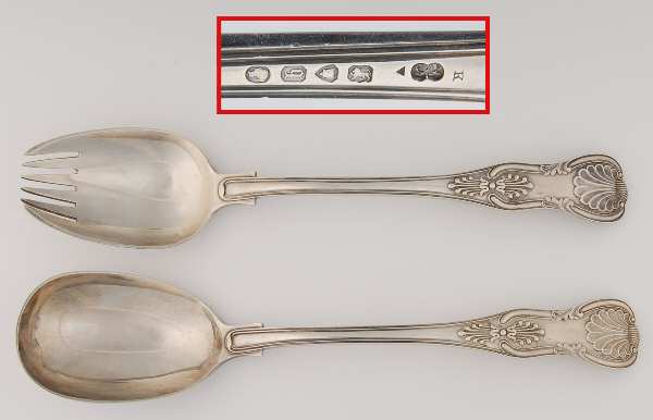 England Sterling Flatware (2 Pc) Solid Salad Set
