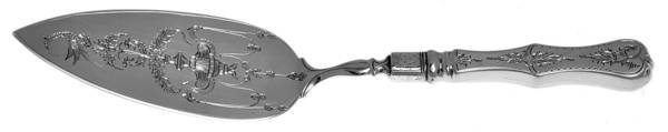 Netherlands Sterling Flatware Hollow Handle Pie Server, Sterling Blade