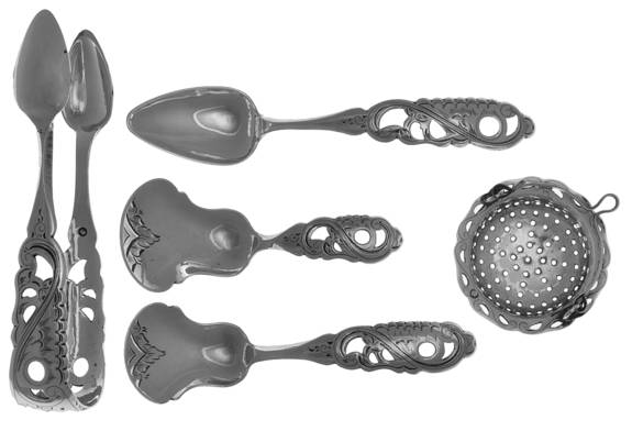 Netherlands Sterling Flatware (16pc) 5 O'Clock Set (12 FS,1 SUSPNS,1 SUT,1 SUSI)